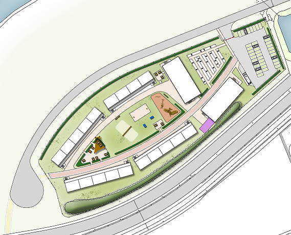 Voorlopige plattegrond AZC